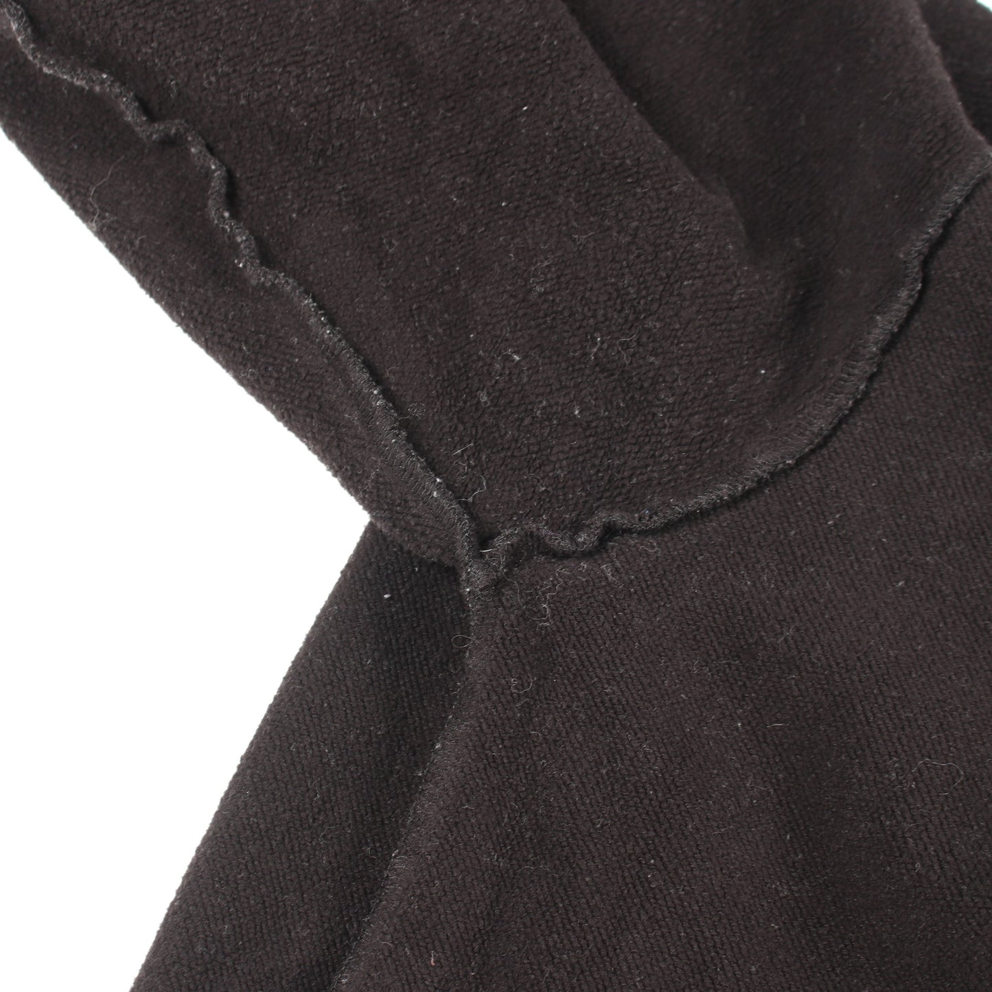 MAGLIA CON CAPPUCCIO プルオーバーパーカー コットン ブラック モンクレールグルノーブル