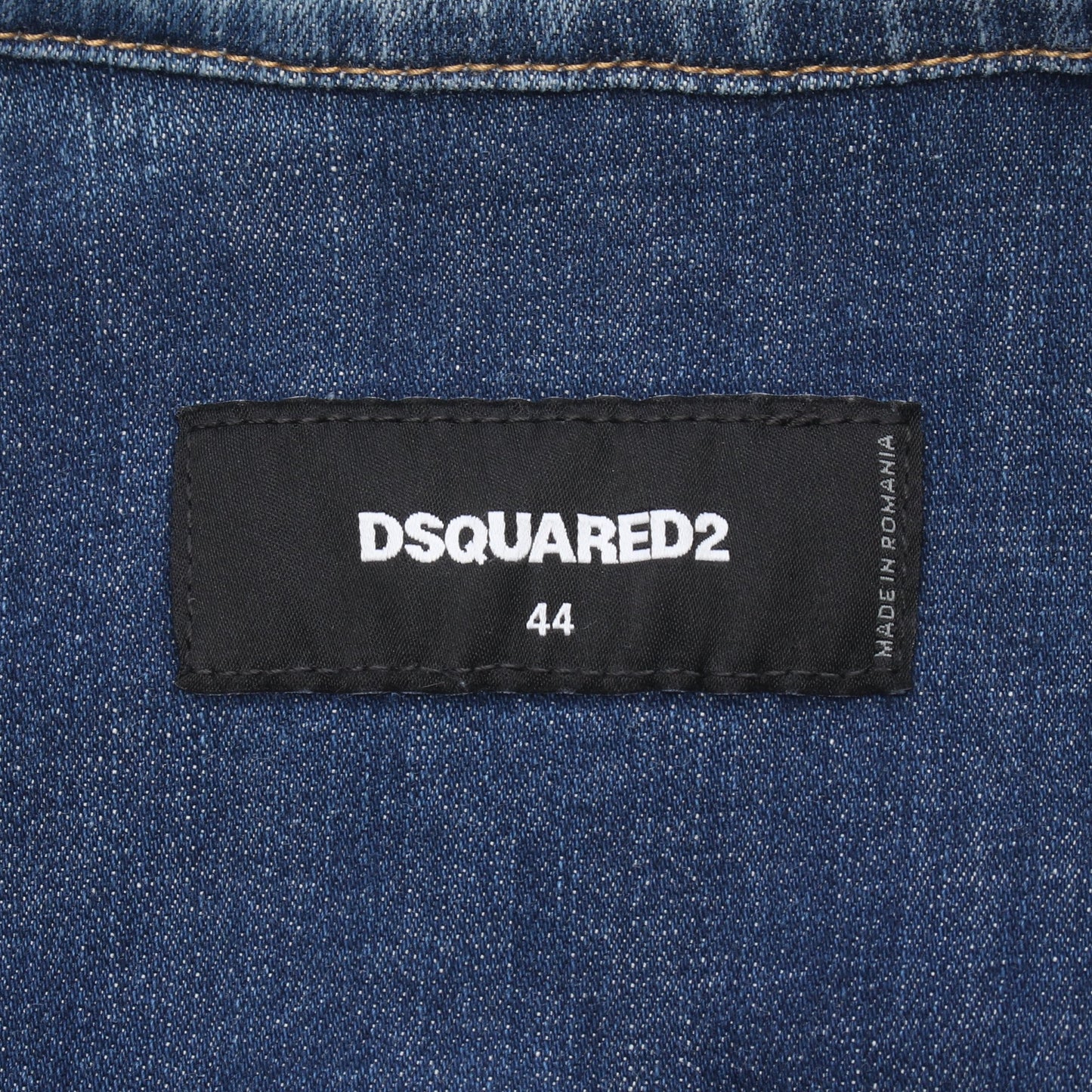 Dan Jean Jacket ダメージ加工 ペイント加工 デニムジャケット コットン ブルー ディースクエアード アウター DSQUARED2