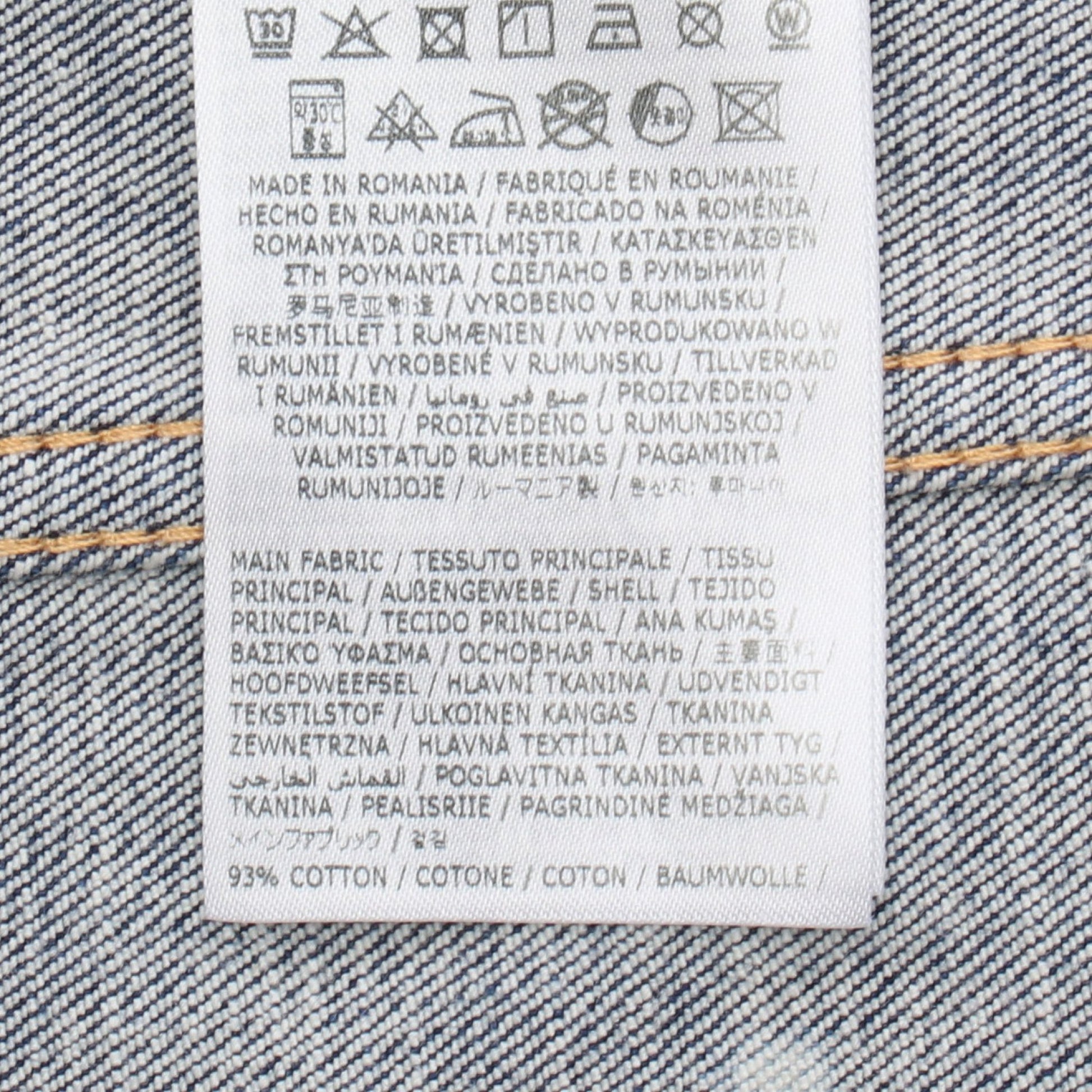 Dan Jean Jacket ダメージ加工 ペイント加工 デニムジャケット コットン ブルー ディースクエアード アウター DSQUARED2