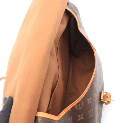 ソミュール35 モノグラム ショルダーバッグ PVC レザー ブラウン ルイヴィトン バッグ LOUIS VUITTON