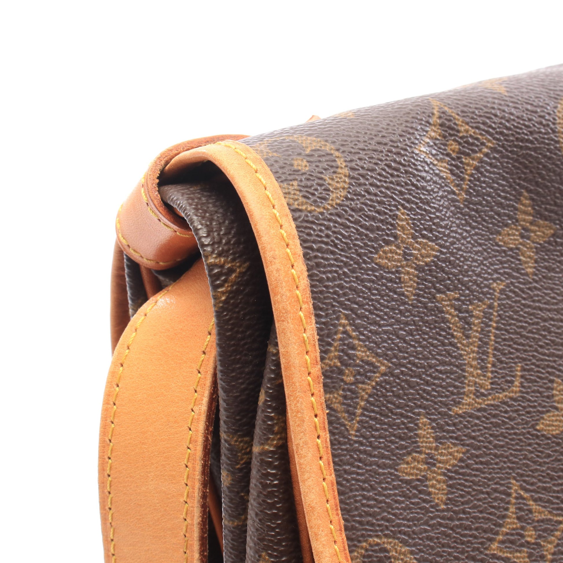 ソミュール35 モノグラム ショルダーバッグ PVC レザー ブラウン ルイヴィトン バッグ LOUIS VUITTON
