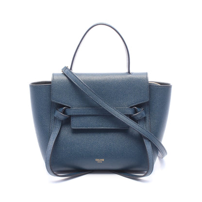 BELT BAG NANO ベルトバッグ ナノ 2WAY ハンドバッグ レザー ネイビー セリーヌ