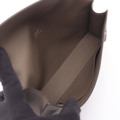 エルメスナップ トゥーゴー エトゥープ ショルダーバッグ ヴォーエプソン グレーブラウン シルバー金具 K刻印 エルメス