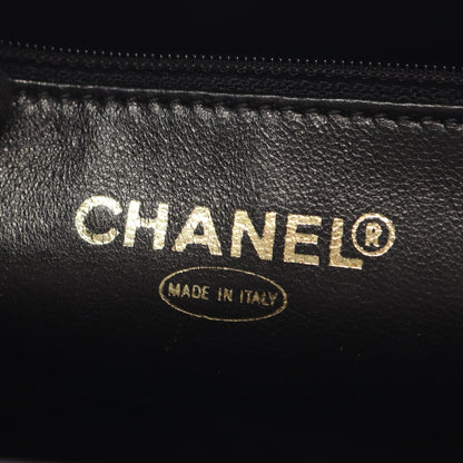 復刻トート ハンドバッグ トートバッグ キャビアスキン ブラック ゴールド金具 シャネル