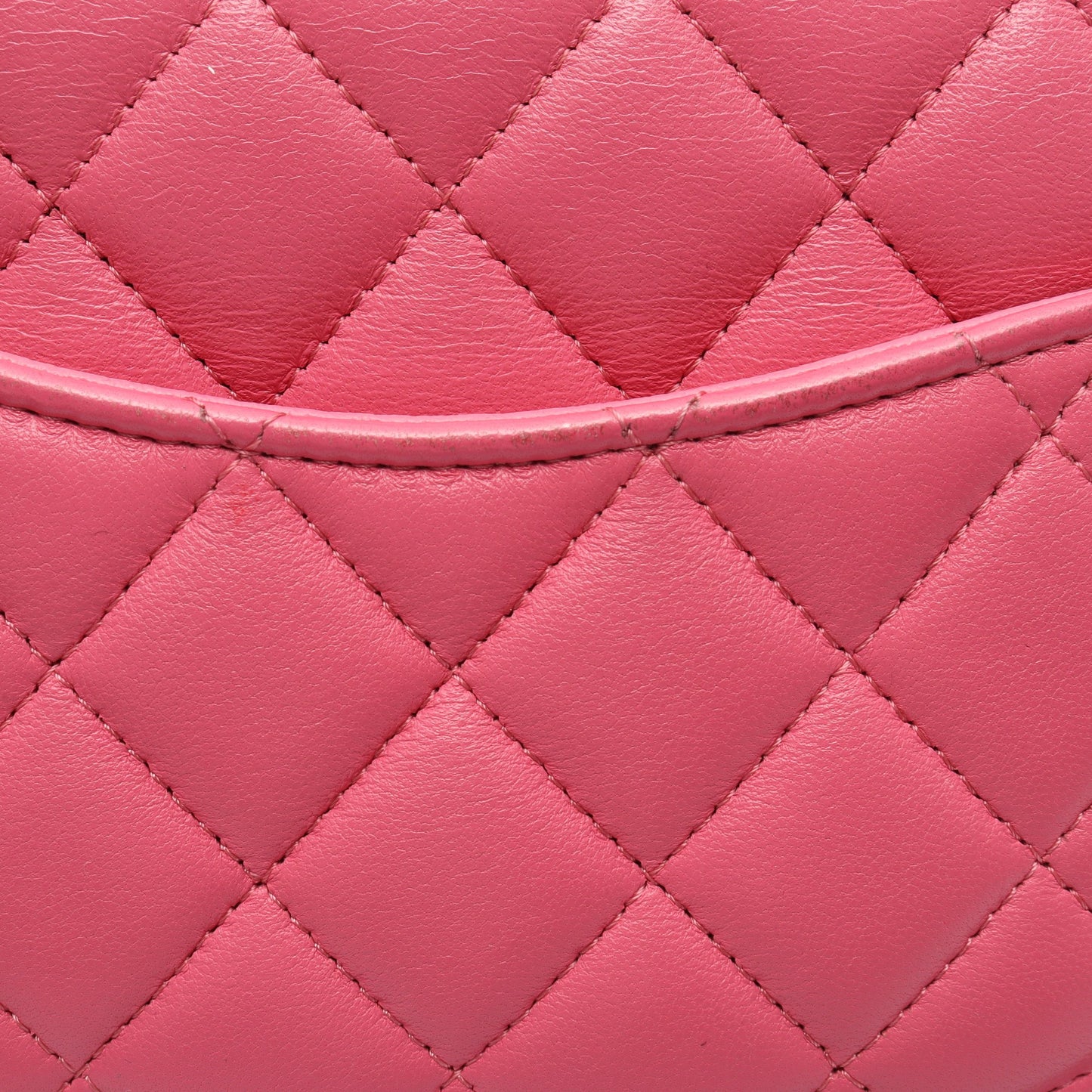 ミニマトラッセ チェーンショルダーバッグ ラムスキン ピンク シルバー金具 シャネル バッグ CHANEL
