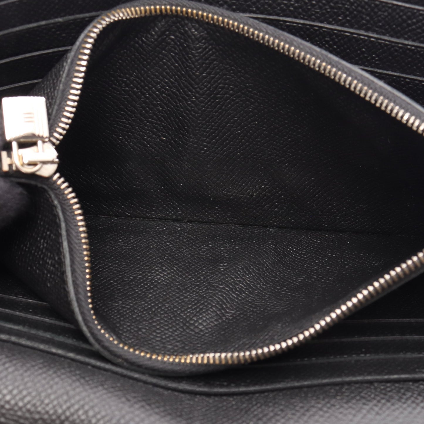 ケリーウォレット ロング 二つ折り財布 ヴォーエプソン ブラック シルバー金具 C刻印 エルメス