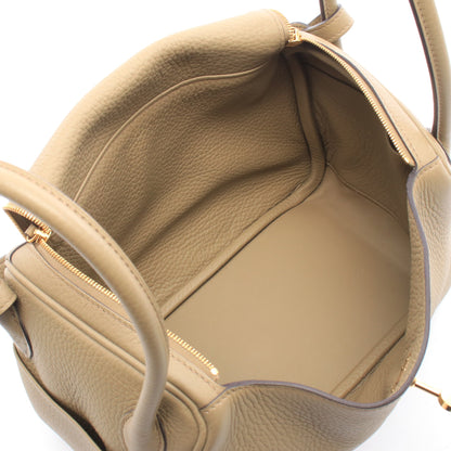 リンディ26 ベージュマルファ ショルダーバッグ トリヨンクレマンス ベージュ ゴールド金具 W刻印 エルメス バッグ HERMES