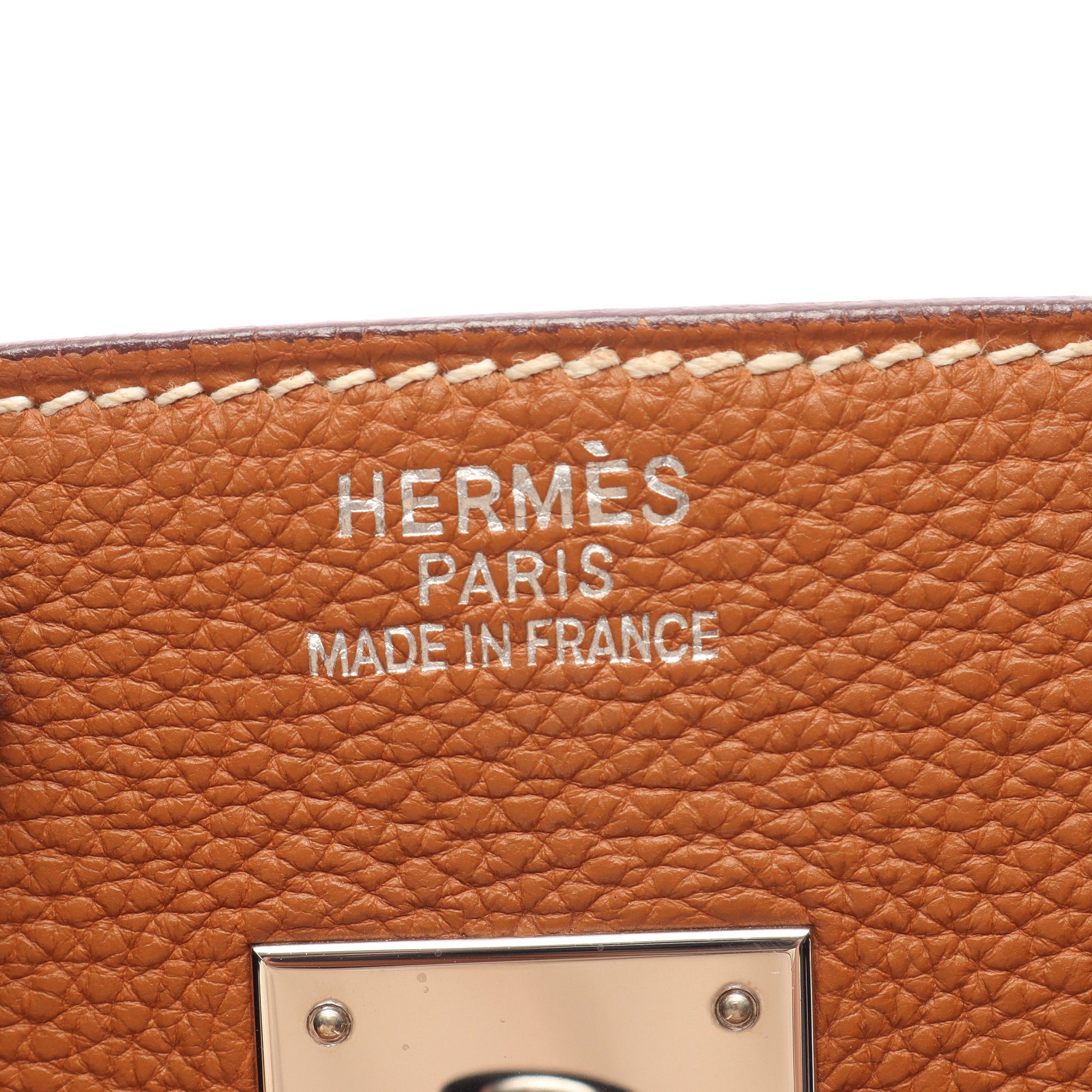 バーキン35 ゴールド ハンドバッグ トゴ ブラウン シルバー金具 □H刻印 エルメス バッグ HERMES