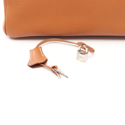 バーキン35 ゴールド ハンドバッグ トゴ ブラウン シルバー金具 □H刻印 エルメス バッグ HERMES