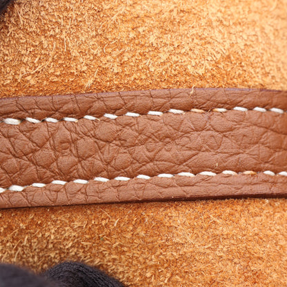 ピコタンロックMM ゴールド ハンドバッグ トリヨンクレマンス ライトブラウン シルバー金具 B刻印 エルメス