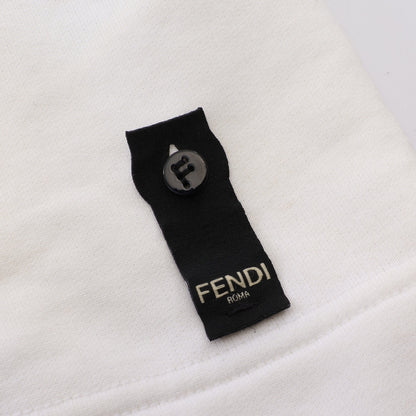 シャドープリント 半袖Tシャツ コットン ホワイト ブラック フェンディ トップス FENDI