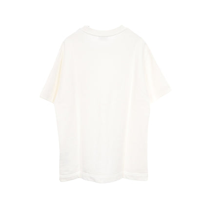 シャドープリント 半袖Tシャツ コットン ホワイト ブラック フェンディ トップス FENDI