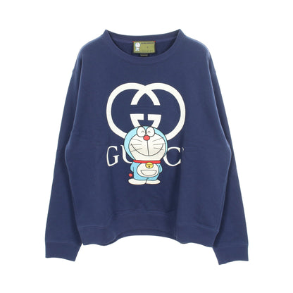 GUCCI × ドラえもん アップリケ スウェットシャツ コットン ネイビー グッチ