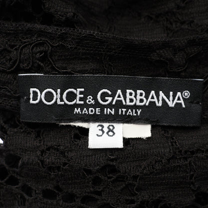 レース 長袖 ドレスワンピース - ブラック ドルチェアンドガッバーナ ワンピース DOLCE&GABBANA