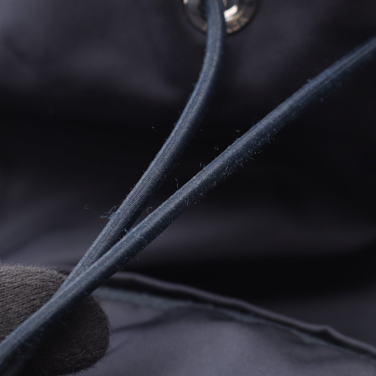Re-Nylon バックパック リュックサック ナイロン サフィアーノレザー ネイビー プラダ