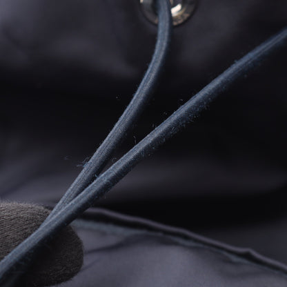 Re-Nylon バックパック リュックサック ナイロン サフィアーノレザー ネイビー プラダ