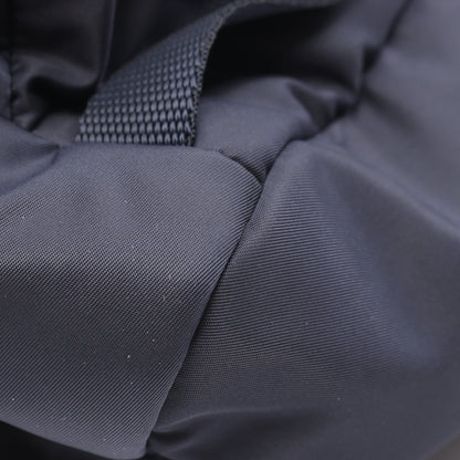 Re-Nylon バックパック リュックサック ナイロン サフィアーノレザー ネイビー プラダ