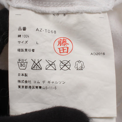 リバースロゴ 半袖Tシャツ コットン ホワイト ブラック プレイコムデギャルソン