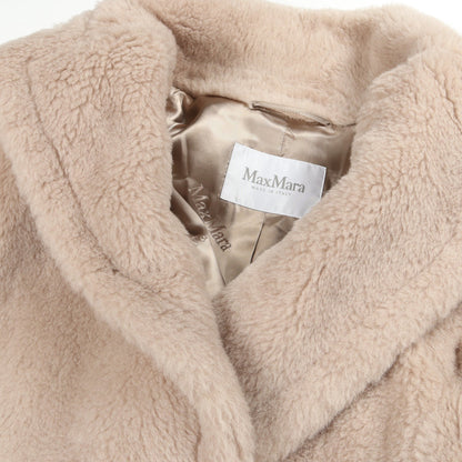 テディベアコート ファーコート アルパカ ウール ピンクベージュ マックスマーラ アウター Max Mara