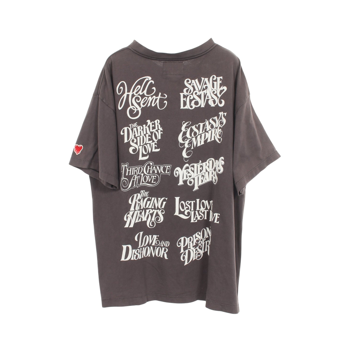 BOOKCLUB S/S TEE ヴィンテージ加工 半袖Tシャツ コットン グレーベージュ エモーショナリーアンアベイラブル