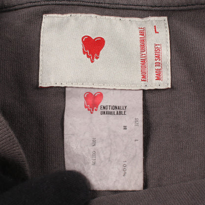 BOOKCLUB S/S TEE ヴィンテージ加工 半袖Tシャツ コットン グレーベージュ エモーショナリーアンアベイラブル