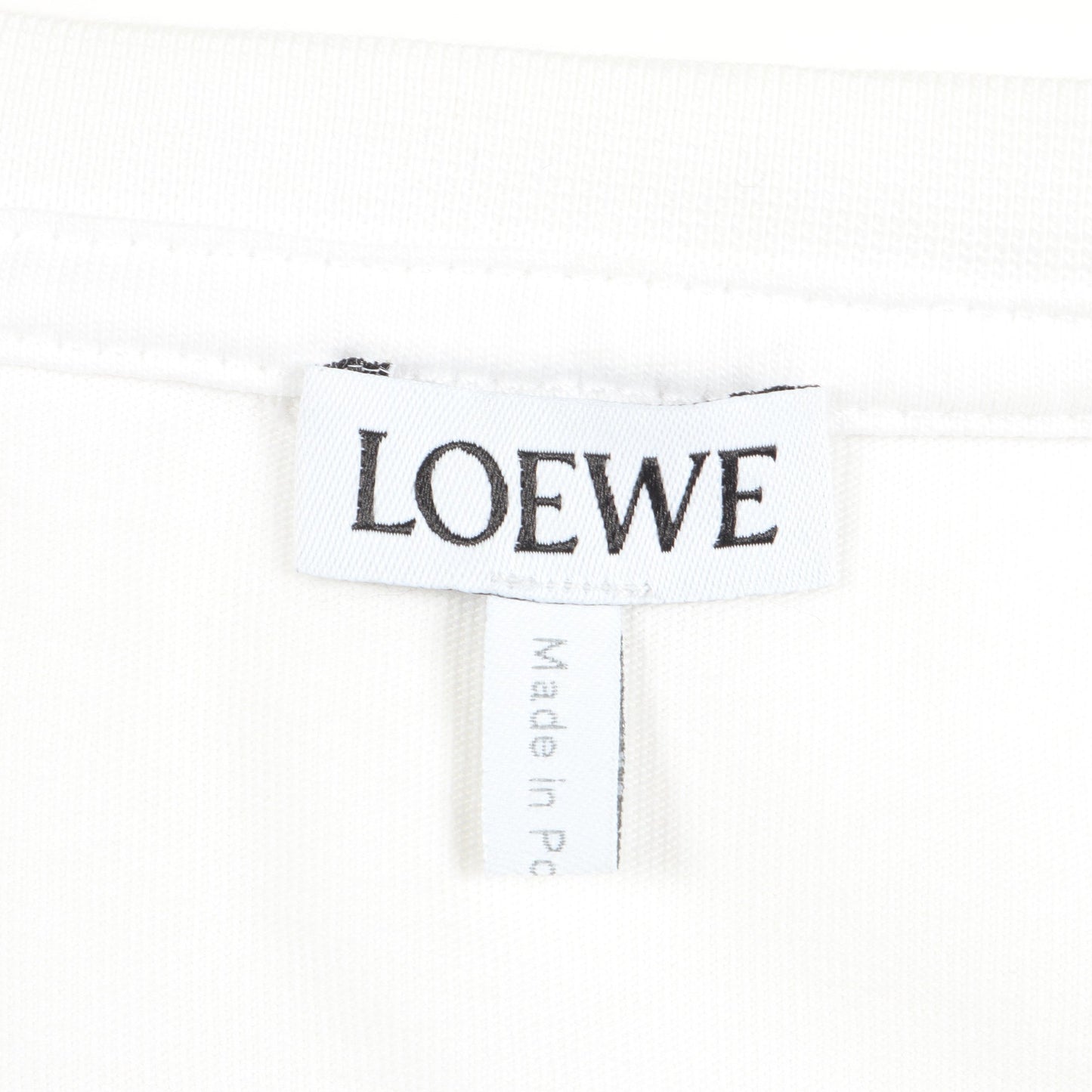 アナグラム刺繍 半袖Tシャツ コットン ホワイト ロエベ トップス LOEWE