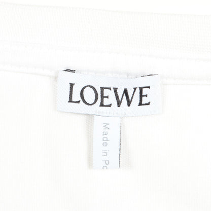 アナグラム刺繍 半袖Tシャツ コットン ホワイト ロエベ トップス LOEWE