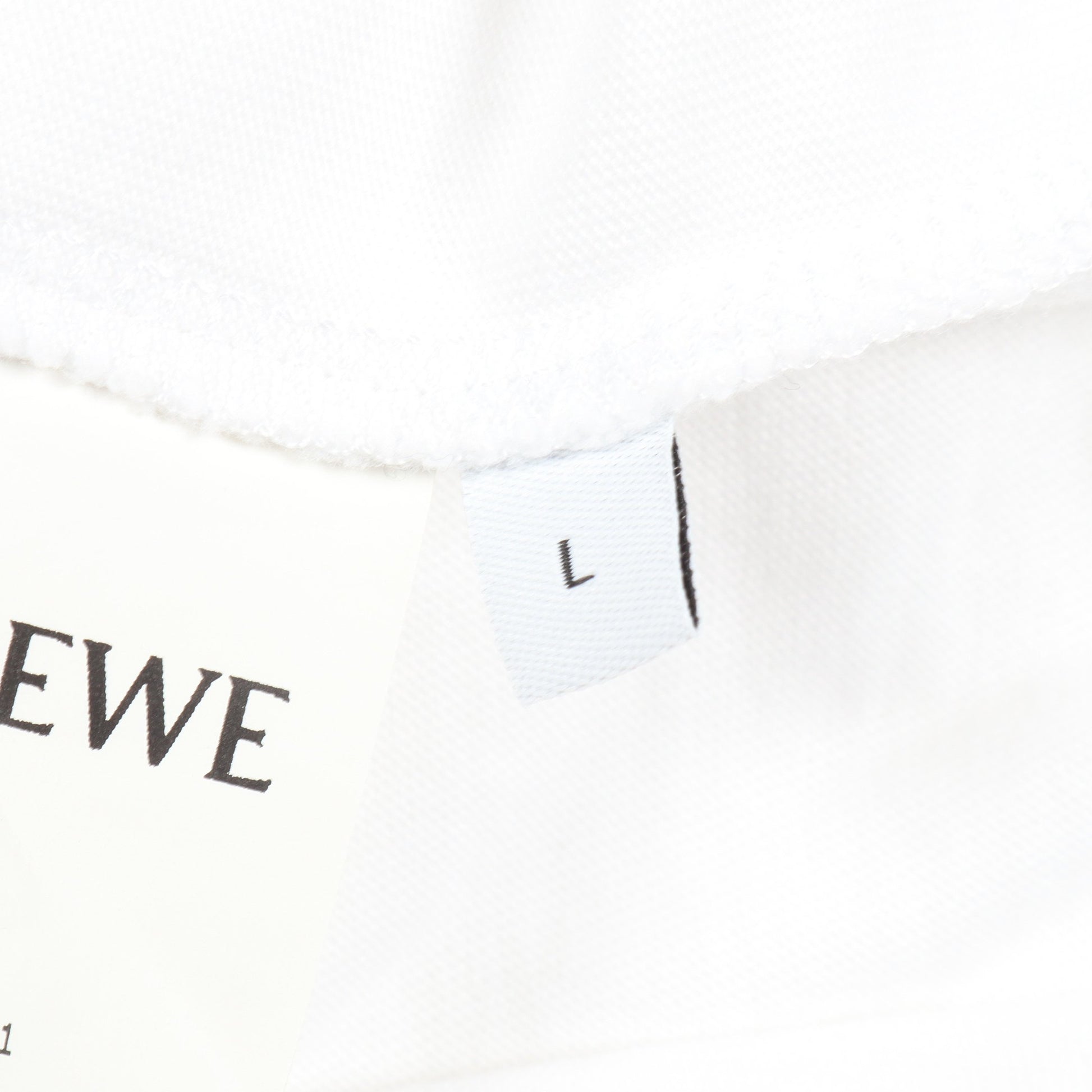 アナグラム刺繍 半袖Tシャツ コットン ホワイト ロエベ トップス LOEWE