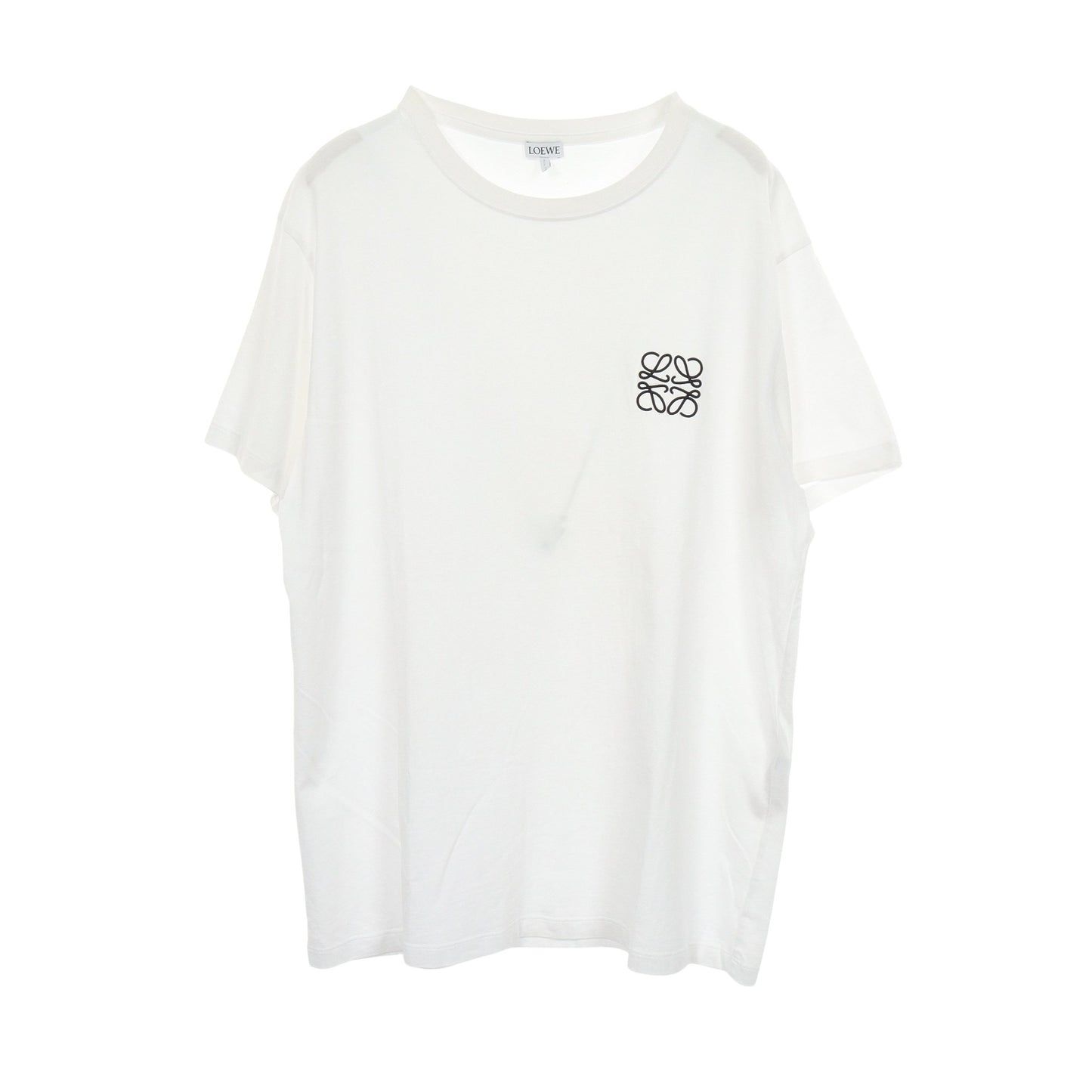 アナグラム刺繍 半袖Tシャツ コットン ホワイト ロエベ トップス LOEWE