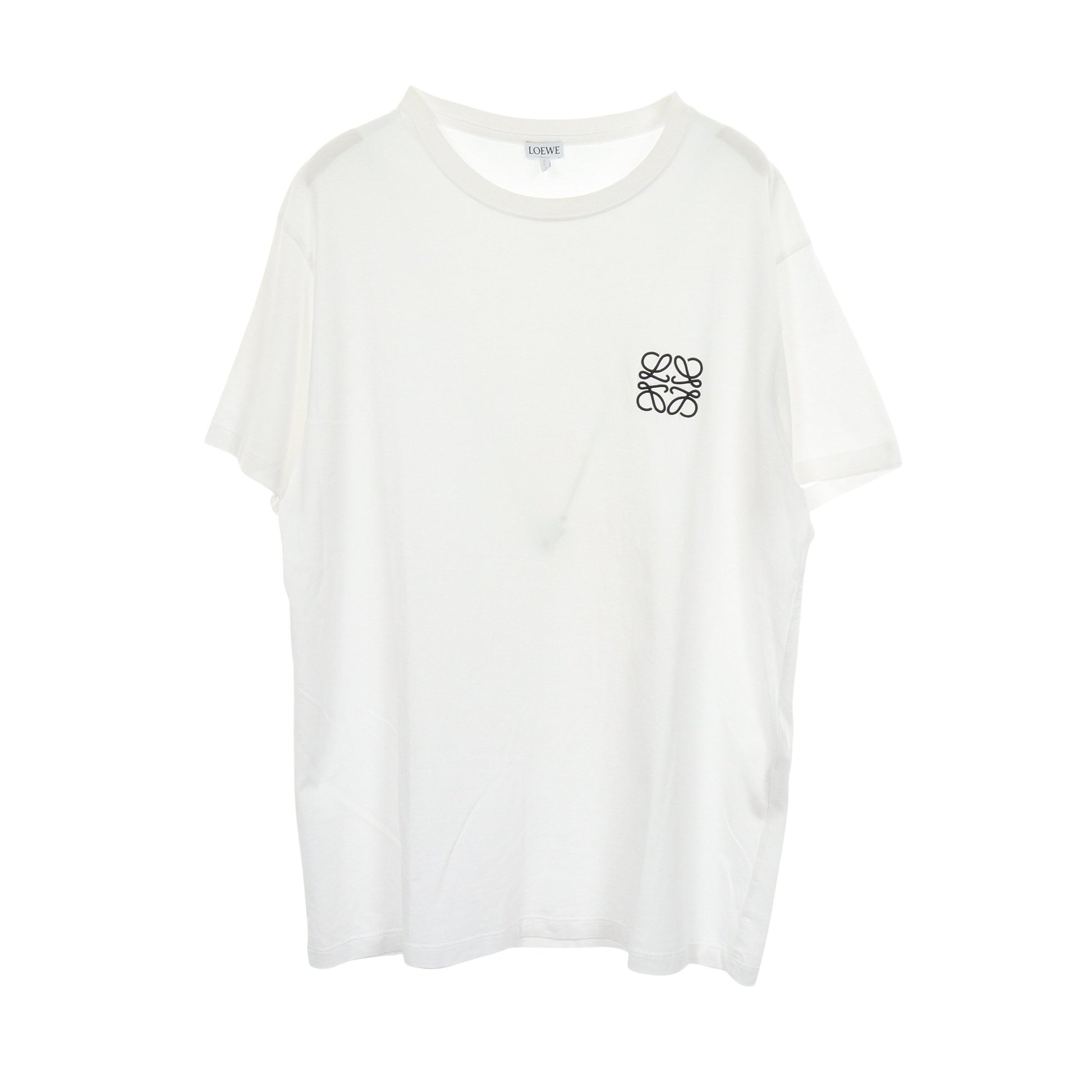アナグラム刺繍 半袖Tシャツ コットン ホワイト ロエベ トップス LOEWE