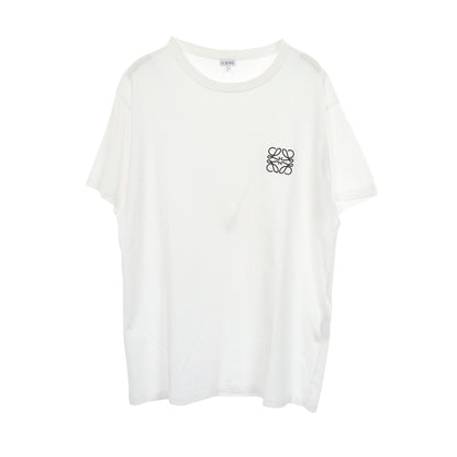 アナグラム刺繍 半袖Tシャツ コットン ホワイト ロエベ トップス LOEWE