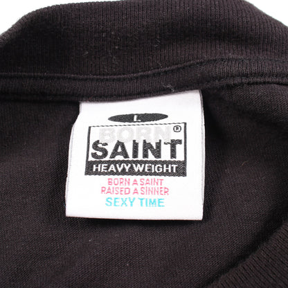 SAINT MICHAEL × BORN X RAISED 長袖Tシャツ コットン ブラック セント マイケル