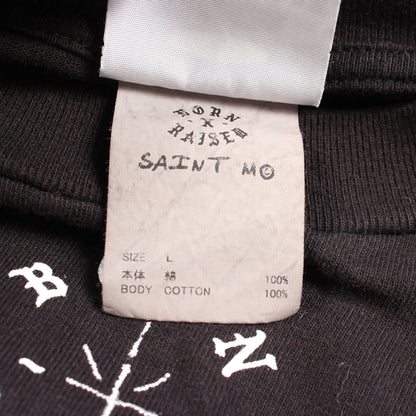 SAINT MICHAEL × BORN X RAISED 長袖Tシャツ コットン ブラック セント マイケル