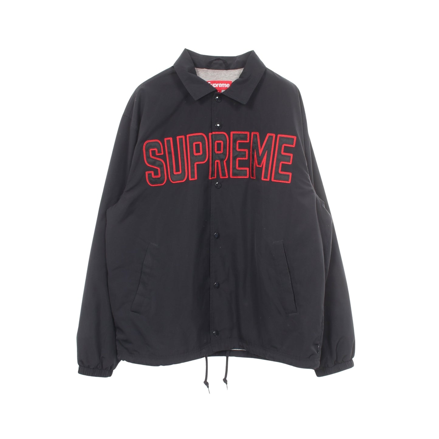 Spellout Coaches Jacket ブルゾン ブラック レッド シュプリーム