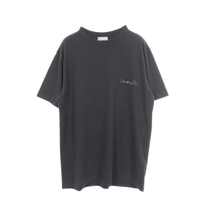 スズラン バックプリント 半袖Tシャツ コットン ブラック ディオール トップス DIOR