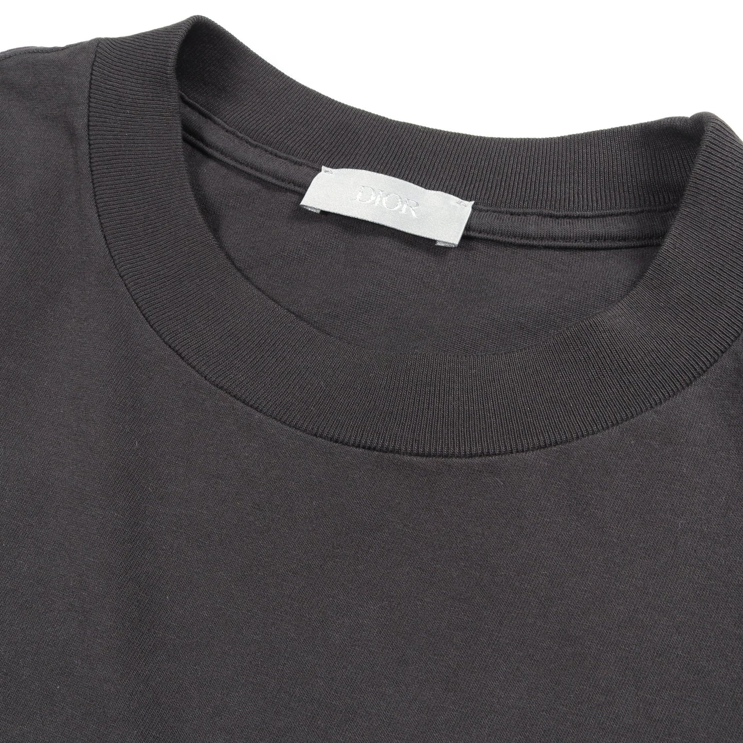 スズラン バックプリント 半袖Tシャツ コットン ブラック ディオール トップス DIOR