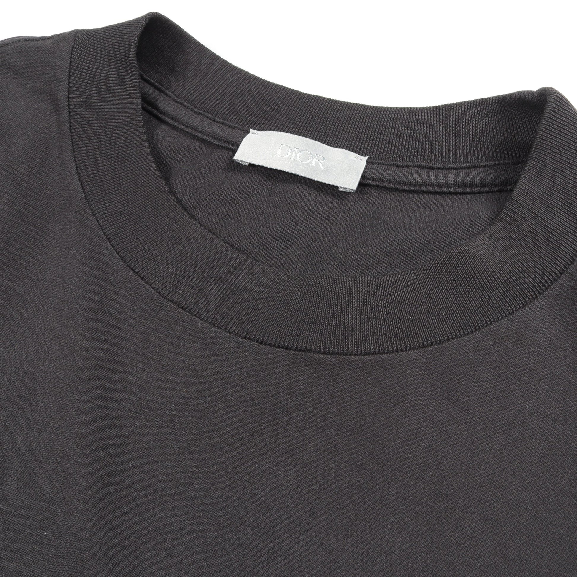 スズラン バックプリント 半袖Tシャツ コットン ブラック ディオール トップス DIOR