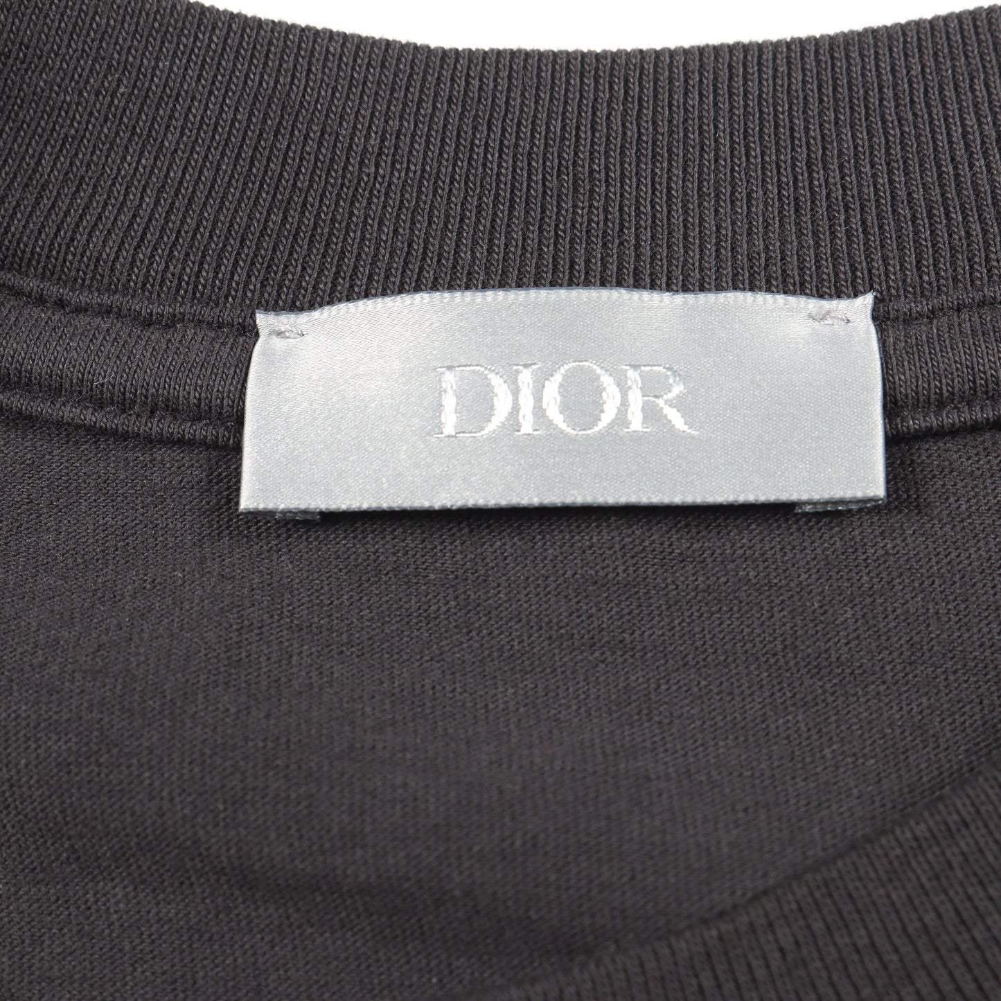 スズラン バックプリント 半袖Tシャツ コットン ブラック ディオール トップス DIOR