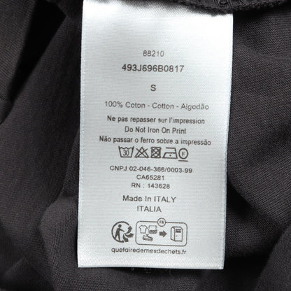 スズラン バックプリント 半袖Tシャツ コットン ブラック ディオール トップス DIOR