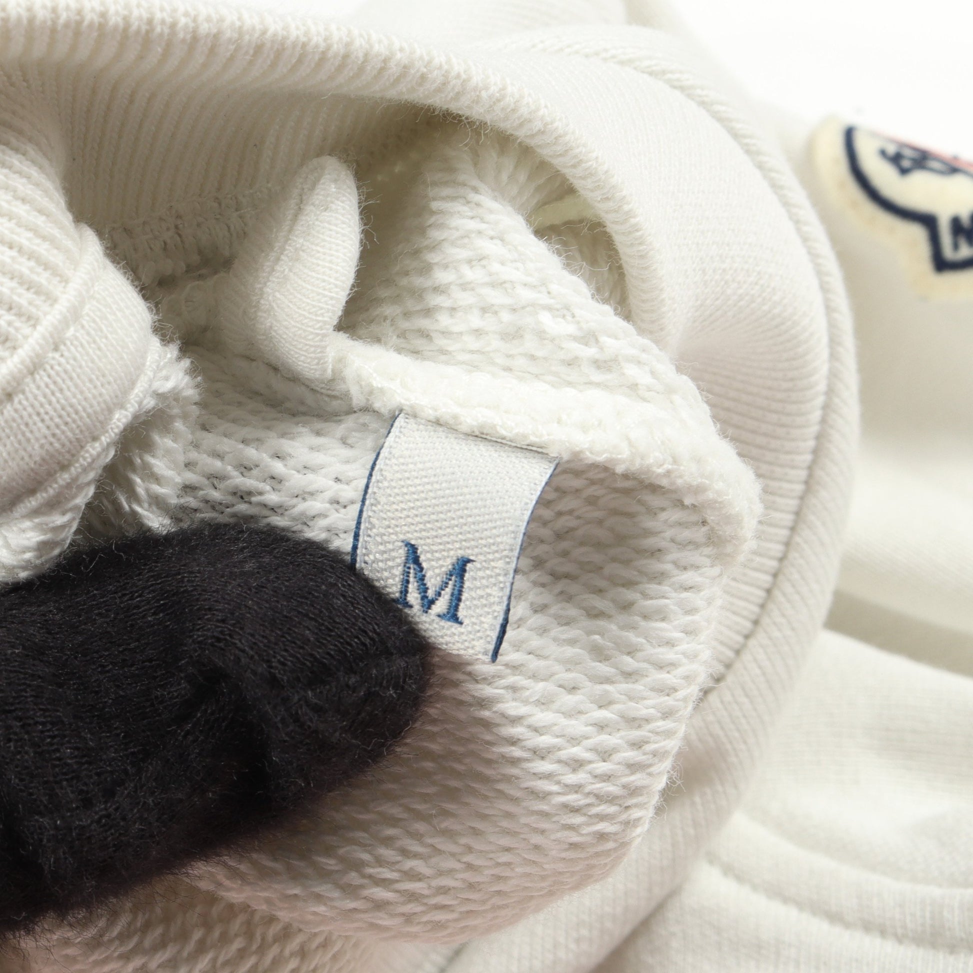 ロゴ刺繍 切替 スウェットシャツ コットン オフホワイト モンクレール トップス MONCLER