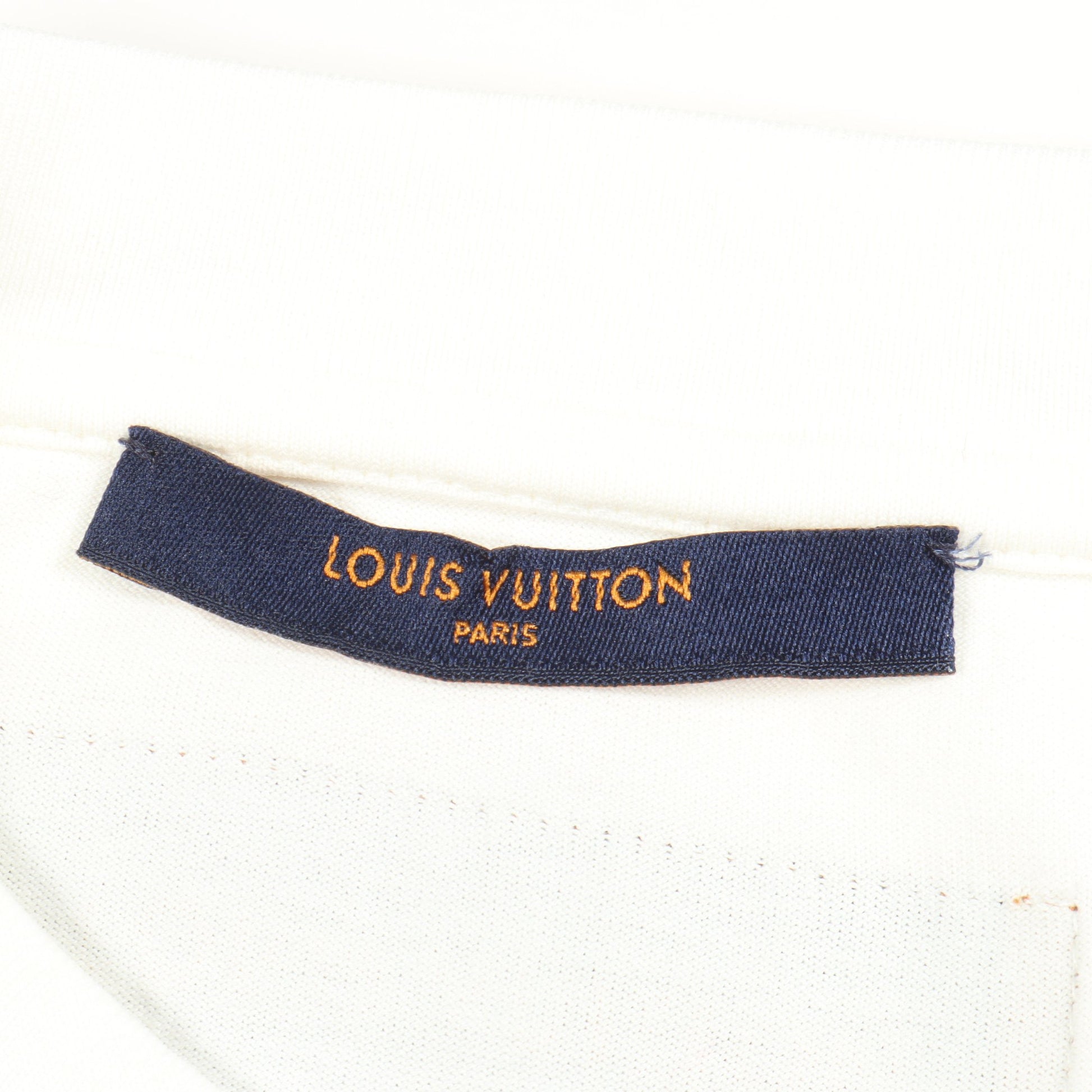 パステルモノグラム 半袖Tシャツ コットン ホワイト マルチカラー ルイヴィトン トップス LOUIS VUITTON