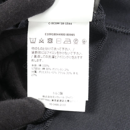 MONCLER GENIUS 2 1952 ビッグハートワッペン プルオーバーパーカー コットン ネイビー モンクレール