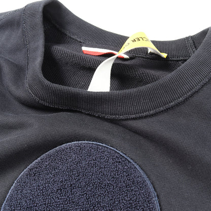 MONCLER GENIUS 2 1952 ビッグハートワッペン プルオーバーパーカー コットン ネイビー モンクレール
