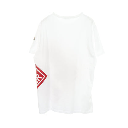 ロゴプリント 半袖Tシャツ コットン ホワイト レッド モンクレール トップス MONCLER