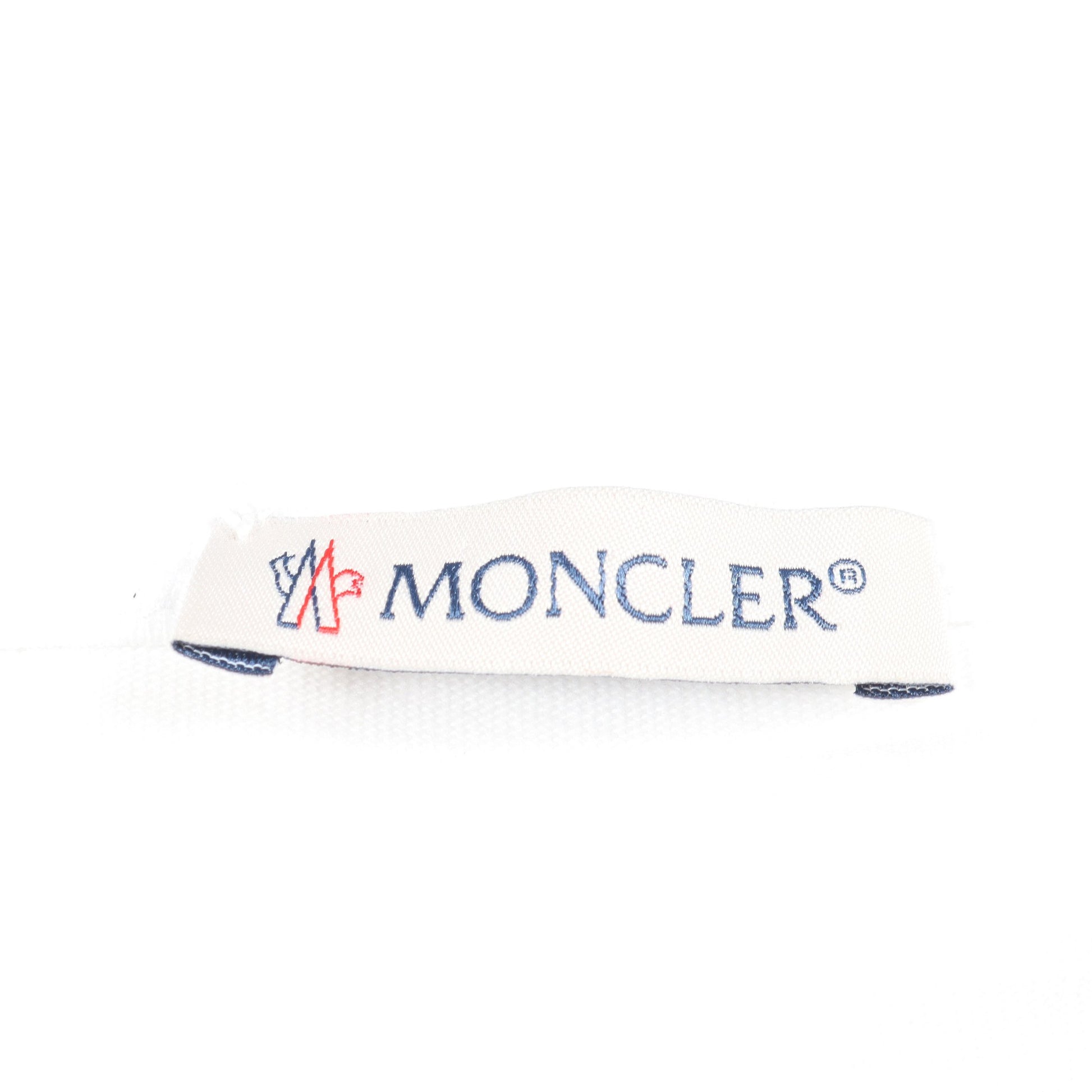 ロゴプリント 半袖Tシャツ コットン ホワイト レッド モンクレール トップス MONCLER