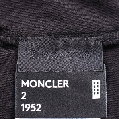 GENIUS 2 MONCLER 1952 × AWAKE クルーネック バックロゴプリント Tシャツ 半袖Tシャツ クルーネック コットン ブラック モンクレール