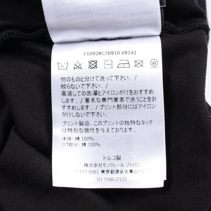GENIUS 2 MONCLER 1952 × AWAKE クルーネック バックロゴプリント Tシャツ 半袖Tシャツ クルーネック コットン ブラック モンクレール