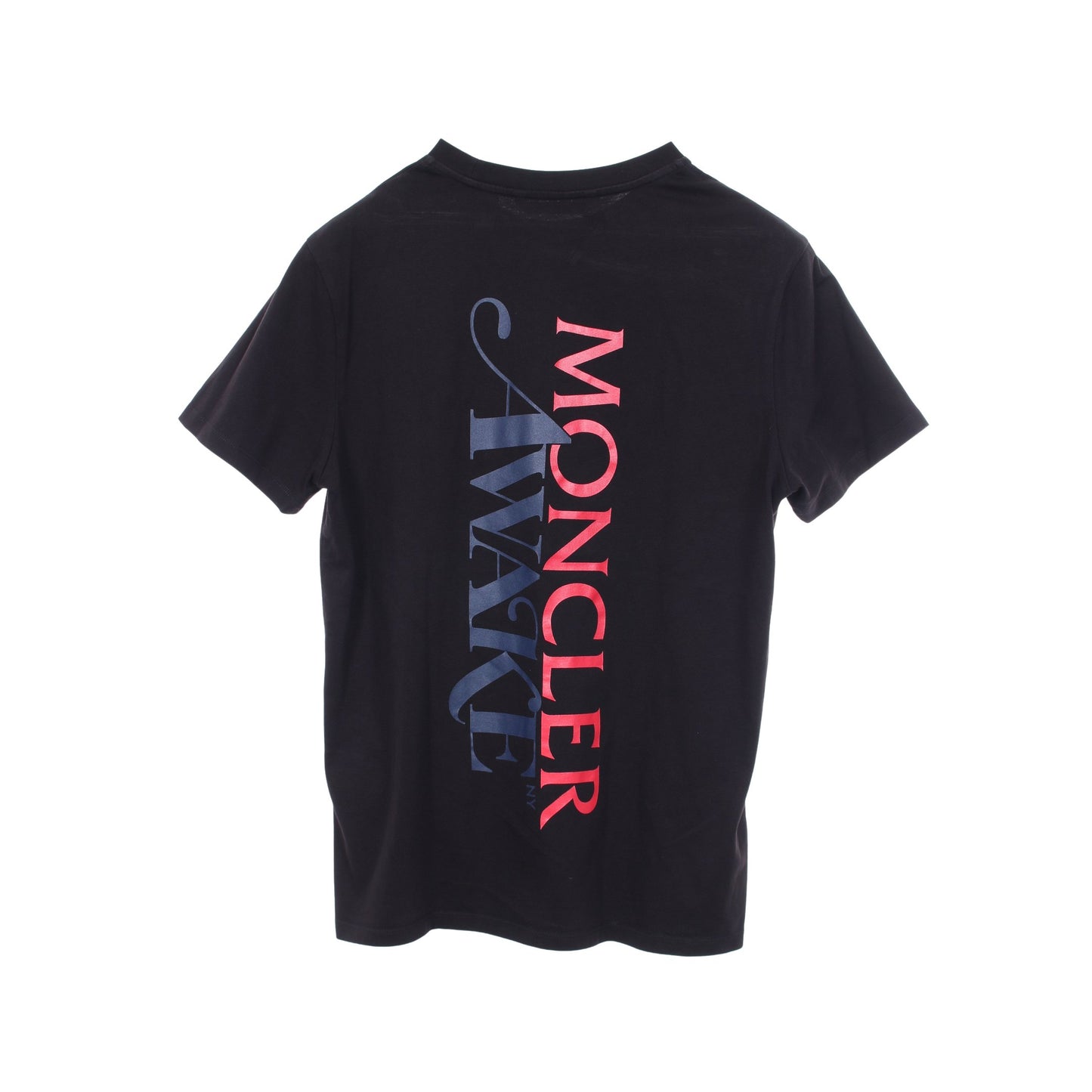 GENIUS 2 MONCLER 1952 × AWAKE クルーネック バックロゴプリント Tシャツ 半袖Tシャツ クルーネック コットン ブラック モンクレール