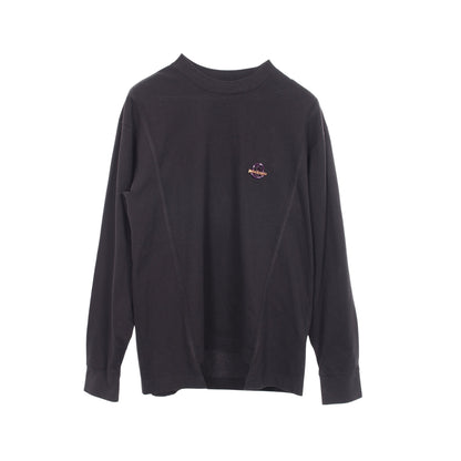 MONCLER GENIUS 8 PALM ANGELS 長袖Tシャツ コットン ブラック レッド モンクレール