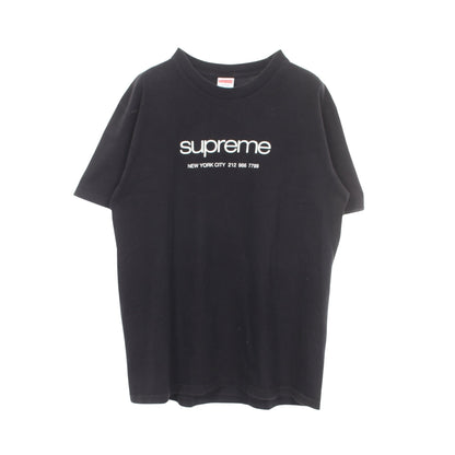 SHOP TEE ロゴプリント 半袖Tシャツ コットン ブラック シュプリーム